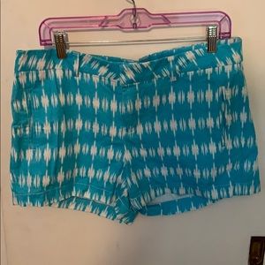 Blue & White Chino Shorts